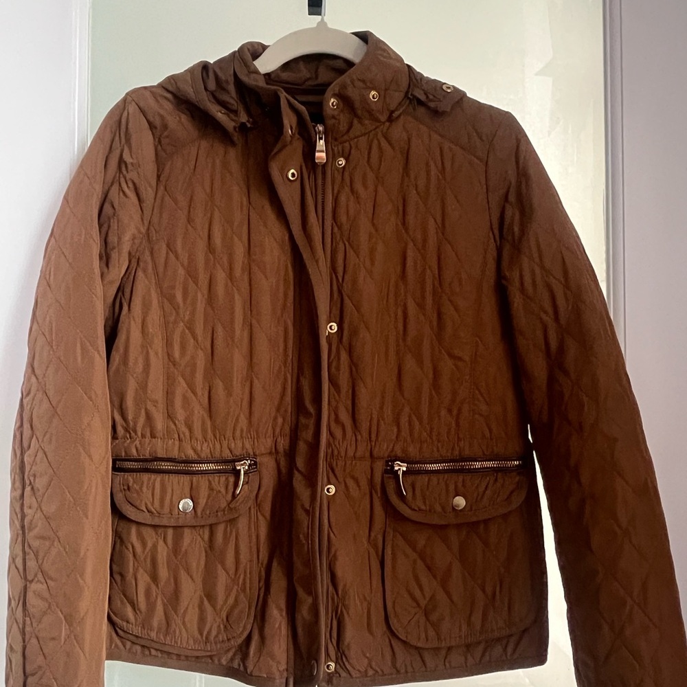 Quilted Brown Utility Jacket